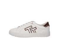 TOM TAILOR 5394708, Scarpe da Ginnastica Donna, Bianco Oro Rosa, 36 EU