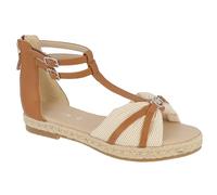 TOM TAILOR 5398505, Sandali Bassi Donna, Beige Argento, 42 EU