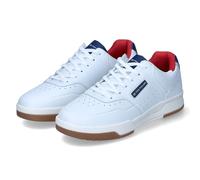 TOM TAILOR 7480290001, Scarpe da Ginnastica Uomo, Bianco Blu Marino, 43 EU