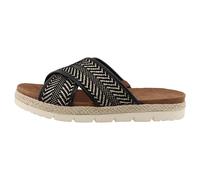 TOM TAILOR 7490030012, Sandali a Ciabatta Donna, Nero Beige, 42 EU
