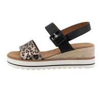 TOM TAILOR 9590210003, Sandali con Zeppa Donna, Argento/Nero, 42 EU