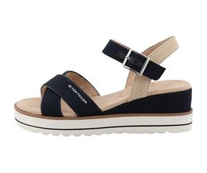 TOM TAILOR 9590210006, Sandali con Zeppa Donna, Blu Navy, 42 EU