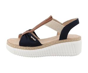 TOM TAILOR 9590240005, Sandali con Zeppa Donna, Blu Navy, 42 EU