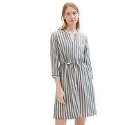 Tom Tailor Abito A Righe - Regular Fit 34 36 38 40 42 44 46 Striato Viscosa