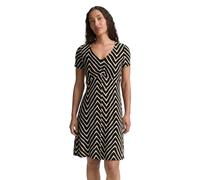 TOM TAILOR Abito da Donna, 38779 - Black Zig Zag Design, 50