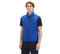 TOM TAILOR Alto Gilet Trapuntato Ibrido da con Collo in Piedi, 19168-blu Hockey, XXL Uomo