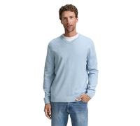 Tom Tailor 1039811 Basic Knit V Neck Sweater Blu L Uomo