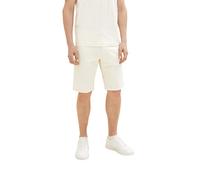 TOM TAILOR Bermuda Shorts, Uomo, Bianco (Creme 13808), 31