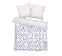TOM TAILOR Biancheria da Letto Renforcé, 2*80x80 + 200x220 cm, 100% Cotone/Renforcé, Con Motivo Reversibile e Cerniera Colorata, FRESH FLOWERS Viola, Bianco (Soft Lilac & Off White)