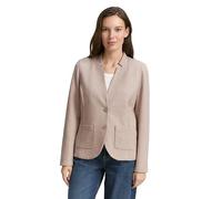 TOM TAILOR 1038703 Blazer, 38330-Soft Taupe Melange, XS Donna
