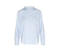 Tom Tailor With Slub Structure 1035247 Long Sleeve Blouse Blu 42 Donna