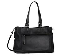 TOM TAILOR Borsa a tracolla grande da donna Larea, nera, con cerniera