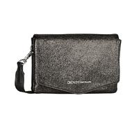 TOM TAILOR borsa a tracolla pochette Quinn Flap Bag No Zip Metallic Black antracite