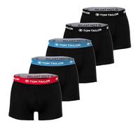 TOM TAILOR Boxer da uomo, confezione da 5 pezzi, biancheria intima in cotone con elastico, pantaloni a fianca/trunks con elastico in vita, comodi mutande da uomo, confezione multipla