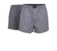 Tom Tailor Boxer Uomo, 2er Pacco - Boxer a Quadretti, Cotone, Poplin, Kari