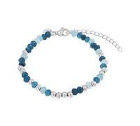 TOM TAILOR - Bracciale da Donna in Acciaio inox - Argentato - Con Perle - Ciondolo a Sferi - TT-B0024