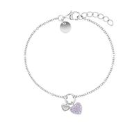 TOM TAILOR - Bracciale da Ragazza in Argento 925 - con Zircone - Ciondolo a Cuore - TT-B0044