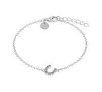 TOM TAILOR - Bracciale da Ragazza in Argento 925 - con Zircone - Ciondolo a Ferro di Cavallo - TT-B0016