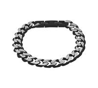 TOM TAILOR - Bracciale da Uomo in Acciaio inox - Nero - TT-B0029