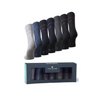 Tom Tailor Calzini da uomo, confezione da 7 pezzi, confezione regalo da 7 giorni, 7 paia di calzini in cotone con aiuto, alta percentuale di cotone, vestibilità perfetta per tutti i giorni e il tempo