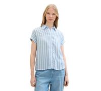 TOM TAILOR Camicetta Donna, 35221 - Strisce Verticali Blu Offwhite, 46