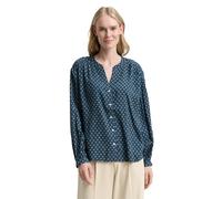 TOM TAILOR Camicetta Donna, 38407 - Teal Geometric Minimal Design, 40