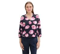 TOM TAILOR Camicetta Donna, Digital Flower Design 35888, 46
