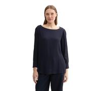 TOM TAILOR Camicia da Donna Basic Crepe, 10668 - Sky Captain Blue, 44