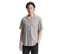 TOM TAILOR Camicia da Uomo, 37923 - Olive White Stripe, S