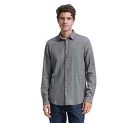 TOM TAILOR Camicia da Uomo, 38510 - Struttura Quadrata Navy, L