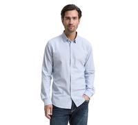 TOM TAILOR Camicia Slim Fit con Struttura, Uomo, Blu (Light Blue White Structure 24183), 3XL