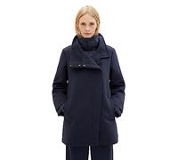 TOM TAILOR Cappotto con Colletto Alto, 10668-sky Captain Blue, S Donna