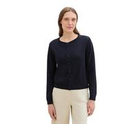 TOM TAILOR Cardigan Basic da Donna con Scollo Rotondo, 10668 - Sky Captain Blue, M