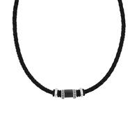 TOM TAILOR - Collana da Uomo in Acciaio inox - Nero - Ciondolo ad Elementi Metallici - TT-N0022