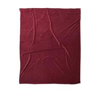TOM TAILOR Coperta Wellsoft, 150x200 cm, 100% poliestere/Wellsoft, bordata con logo ricamato, WELLSOFT BLANKET Rosso (Wine Red)