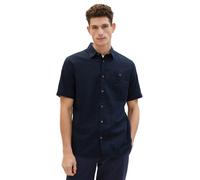 Tom Tailor Cotton Linen Shirt Uomo Camicia Manica Corta