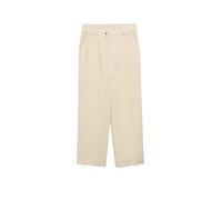 TOM TAILOR Pantaloni da Donna Culotte con Percentuale di Lino, 37762 - Champagne, 36W x 28L