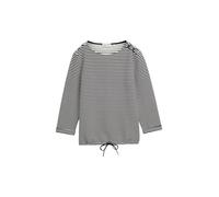 TOM TAILOR Damen Geripptes 3/4 Arm mit Rundhals und Tunnelzug am SaumTOM TAILOR