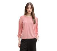 TOM TAILOR Denim 1035680 T-Shirt, 37181-Piccola Striscia Rossa e Bianca, XL Donna