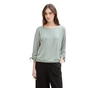 TOM TAILOR Denim 1035680 T-Shirt, 37710-green White Small Stripe, XL Donna