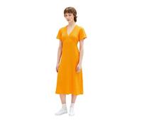 Tom Tailor Denim 1036605 Vestito, 31684-Arancione Mango Brillante, M Donna