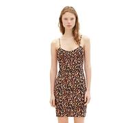 TOM TAILOR Denim 1036808 Vestito, 31952-Black Flower Print, XL Donna