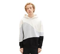 TOM TAILOR Denim 1037604 Maglia di Tuta, 12906-Wool White, XL Uomo