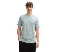 TOM TAILOR Denim 1037655, T-Shirt Denim da Slim Fit in Tinta Unita Realizzata in Cotone Uomo, 28129 - Light Ice Blue, XXL