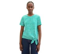 TOM TAILOR Denim 1040186 T-Shirt, 35326-green Minimal Print, S Donna