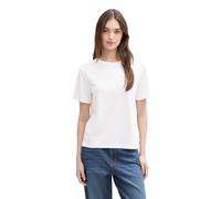 Tom Tailor Modern Fluent Short Sleeve T-shirt Bianco L Donna