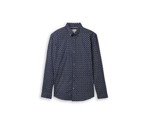 TOM TAILOR Denim 1041396 Camicia, 35556-navy White Minimal Design, L Uomo
