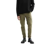 TOM TAILOR Denim 1042559 Regular Tapered Cargo Pantaloni, 10415-Dusty Olive Green, L Uomo