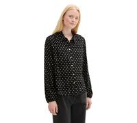TOM TAILOR Denim 1043136 Camicia da Donna, 35953-Black Beige DOT Print