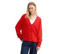 TOM TAILOR Denim 1043311 Cardigan, 13745-Scarlet Red, XL Donna